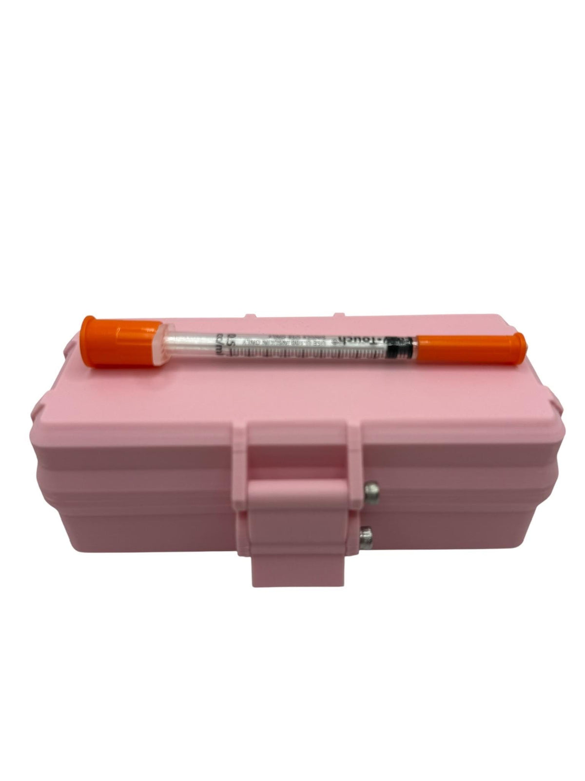 Peptide Vial Storage Container Box Slim And Portable Organizer For Travel FREE VIALS CAPS included Orchid Pink