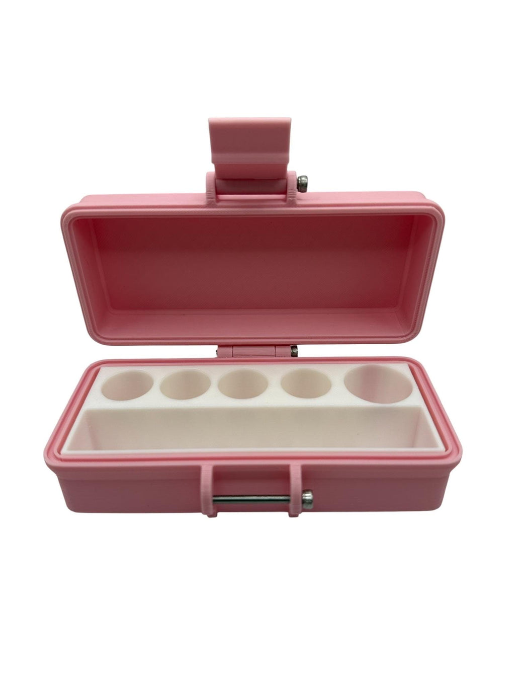 Peptide Vial Storage Container Box Slim And Portable Organizer For Travel FREE VIALS CAPS included Orchid Pink