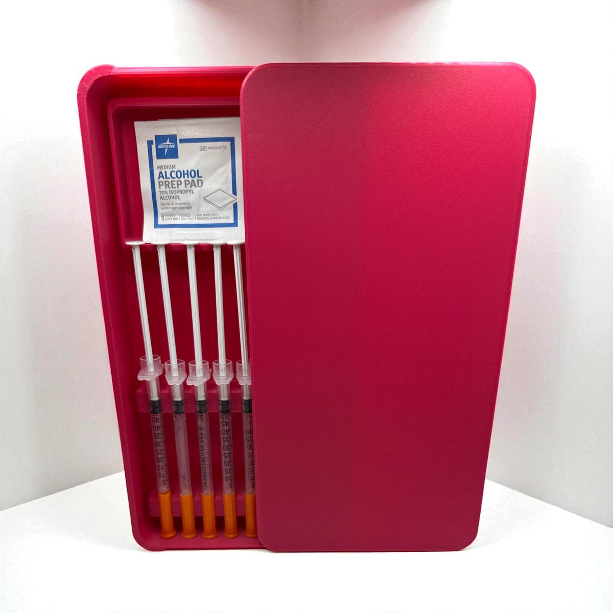 Syringe Storage Case Preloaded| Insulin, Peptides, Travel Organizer Prefilled