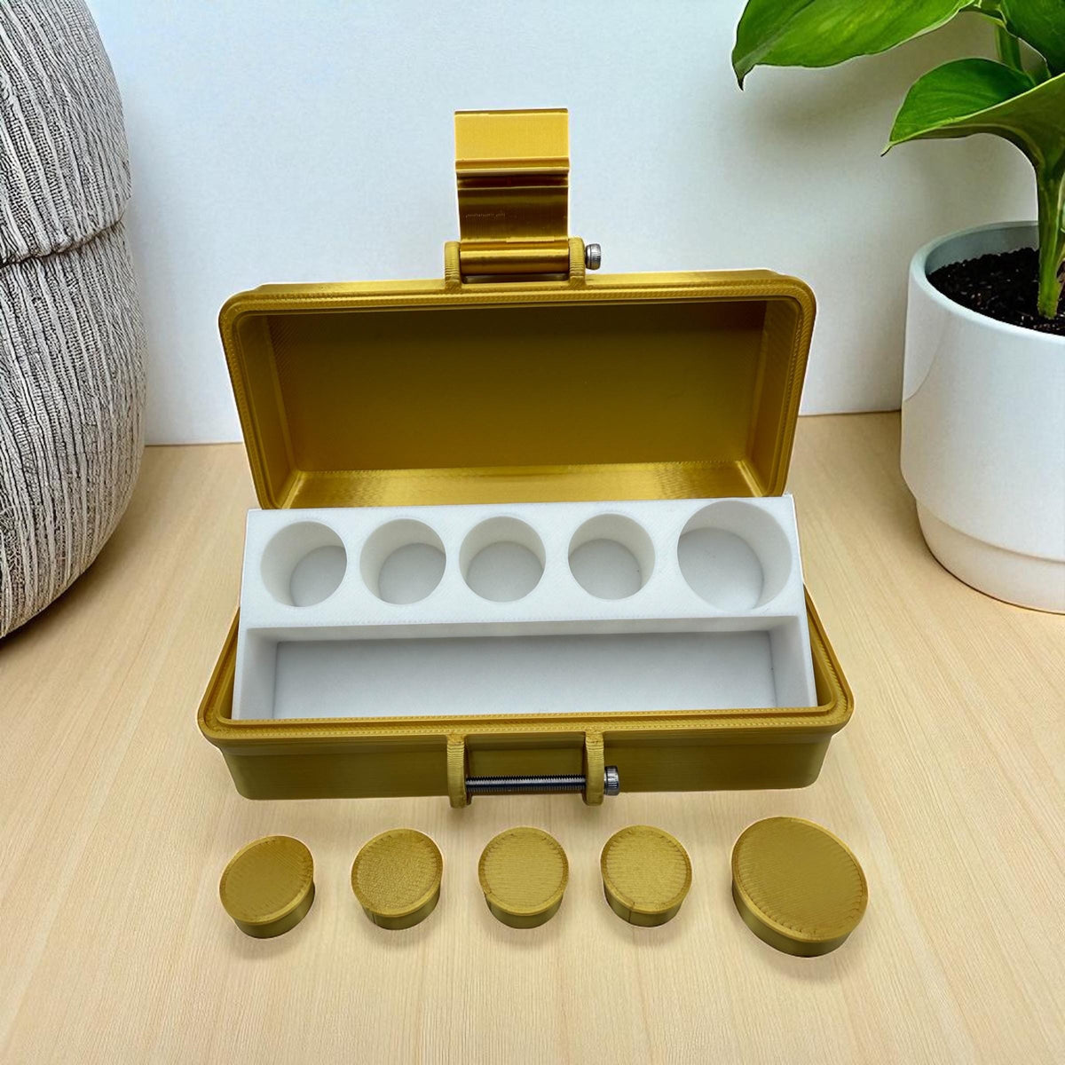 Peptides travel case Slim And Portable Organizer FREE VIALS CAPS included