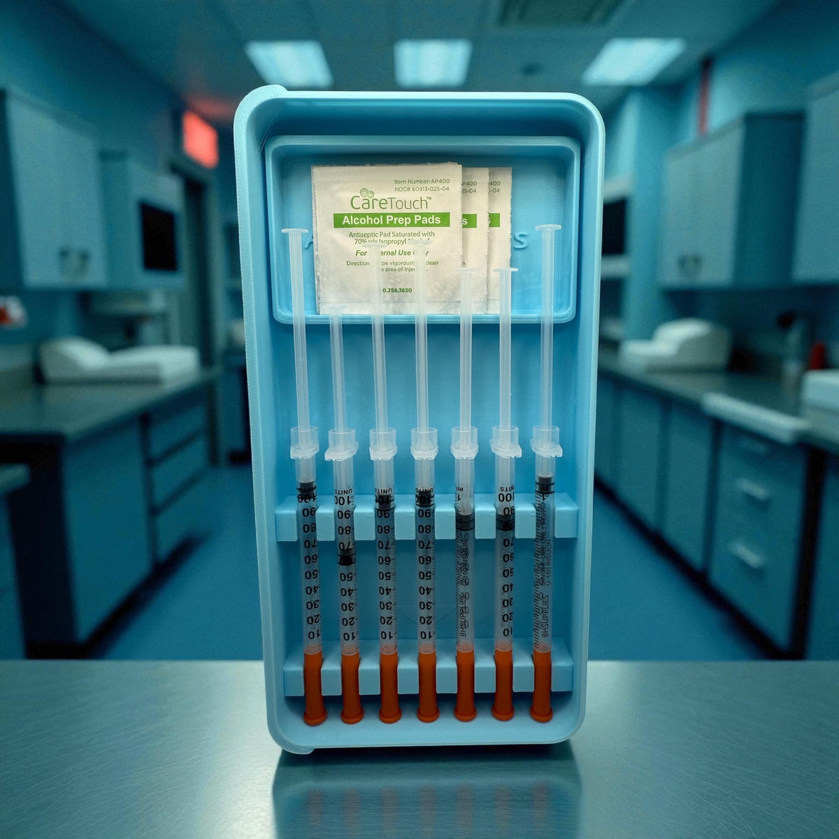 Syringe Holder Case | Storage Box for New or Preloaded Syringes, Botox, Filler, TRT Insulin & Peptides Syringe Holder.