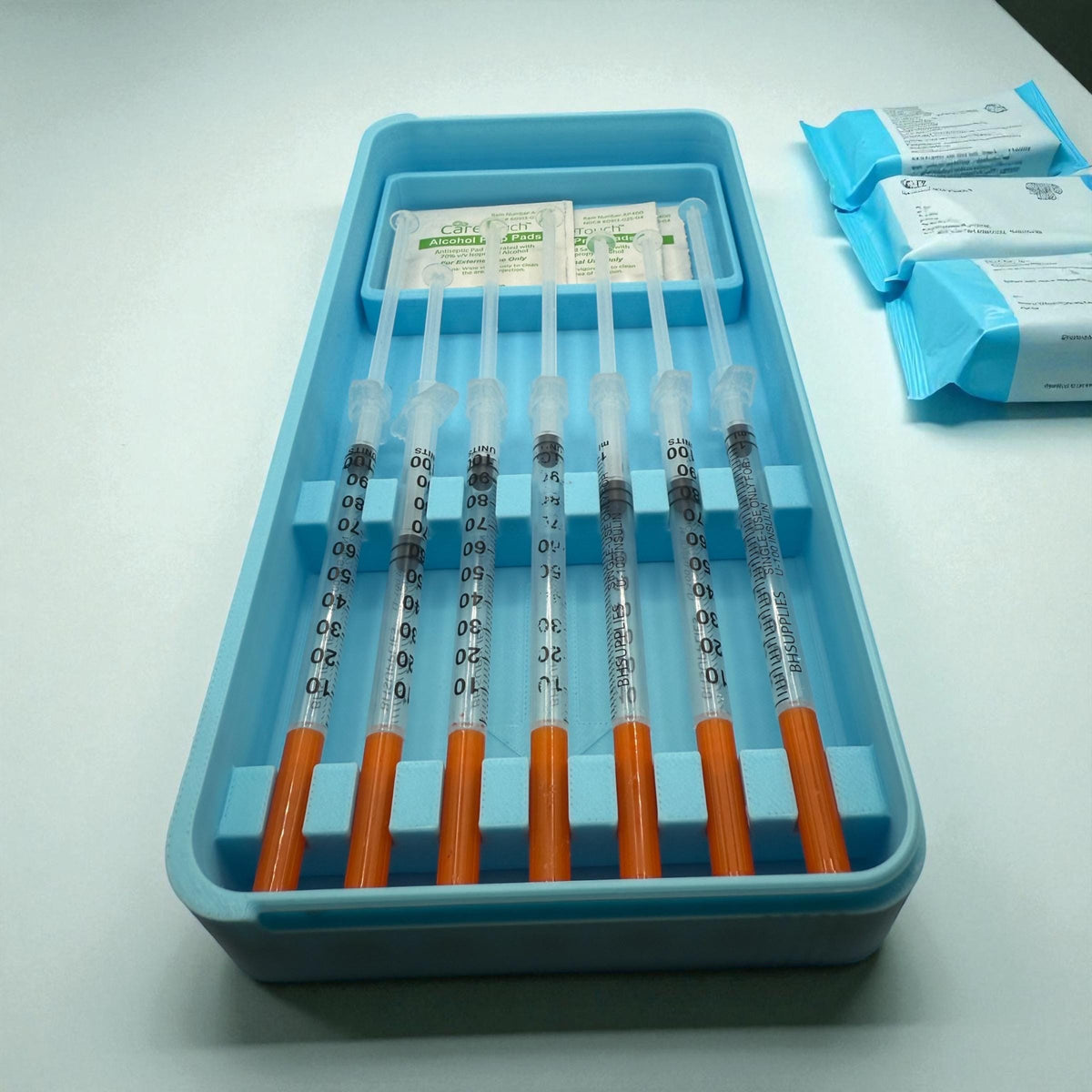 Syringe Holder Case | Storage Box for New or Preloaded Syringes, Botox, Filler, TRT Insulin & Peptides Syringe Holder.