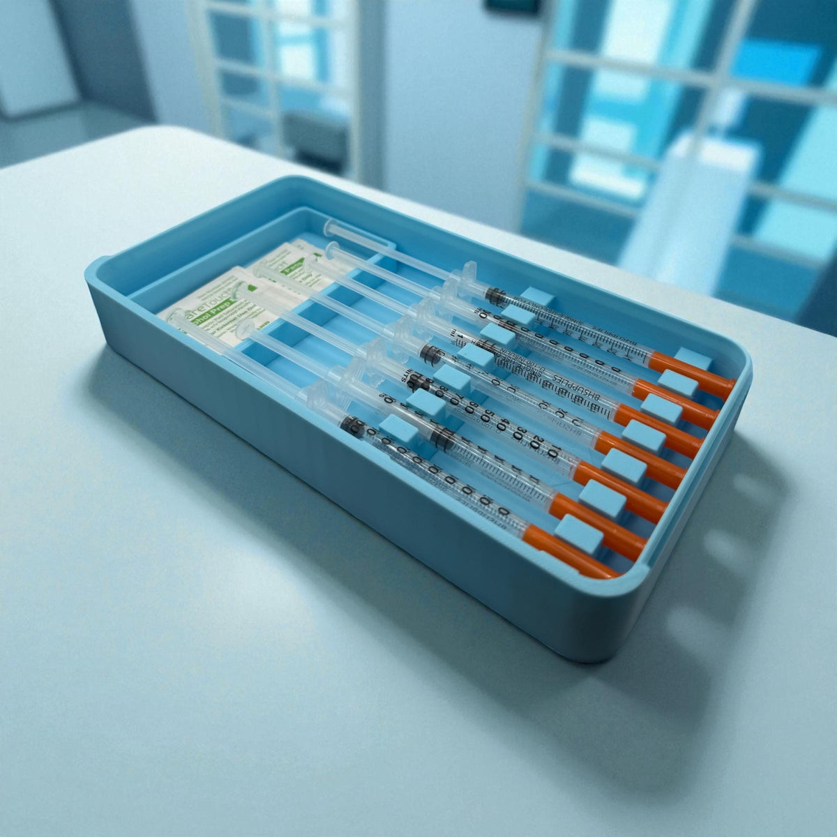 Syringe Holder Case | Storage Box for New or Preloaded Syringes, Botox, Filler, TRT Insulin & Peptides Syringe Holder.