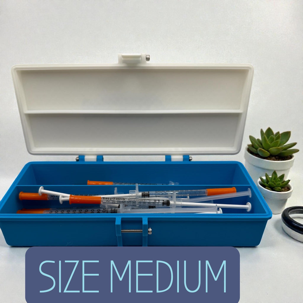 Syringe Holder Storage Case – Holds  15 or More New or Preloaded Syringes