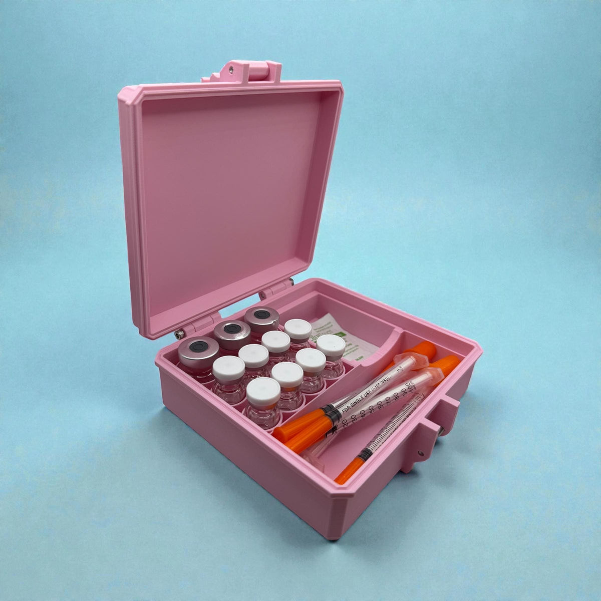 Peptide case Storage Box For Travel Vials Organizer for 3ml and 5ml vial