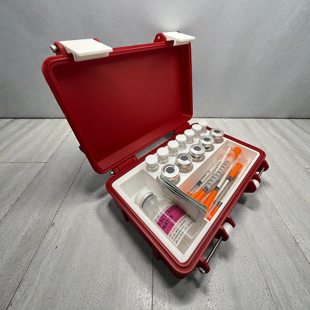 Peptide Vial Storage, Syringe Holder, Case Organizer