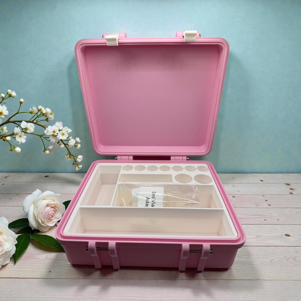 Peptide Vial case storage, Syringe Holder and  Vials Organizer for 3ml, 5ml And 10ml vials like GLP1 GLOW TESAMORELIN