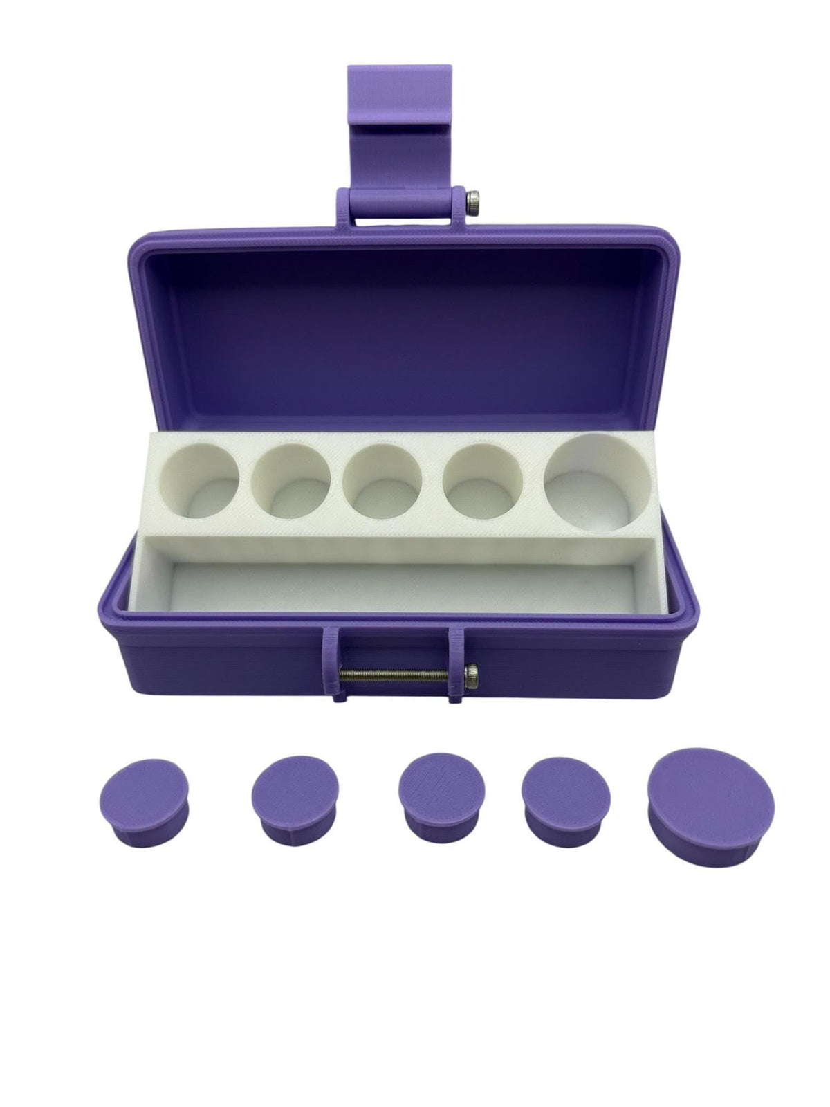 Peptides travel case slim and portable organizer free vials caps included