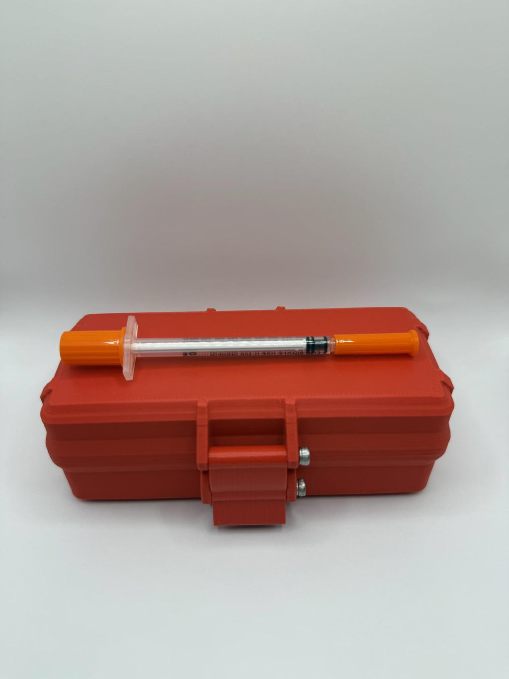 Peptide vial storage container box slim and portable organizer for travel free vials caps included