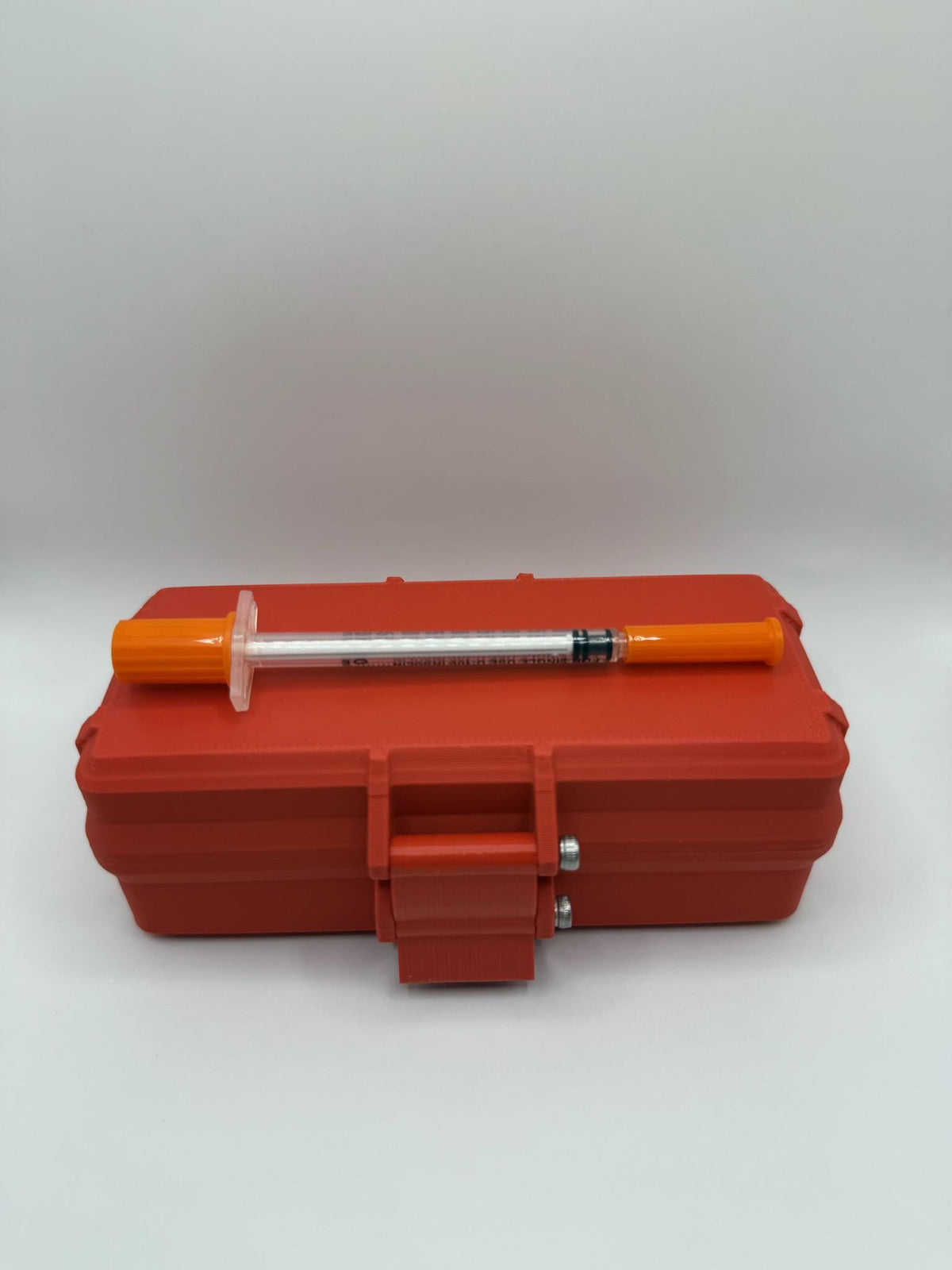 Peptide vial storage container box slim and portable organizer for travel free vials caps included