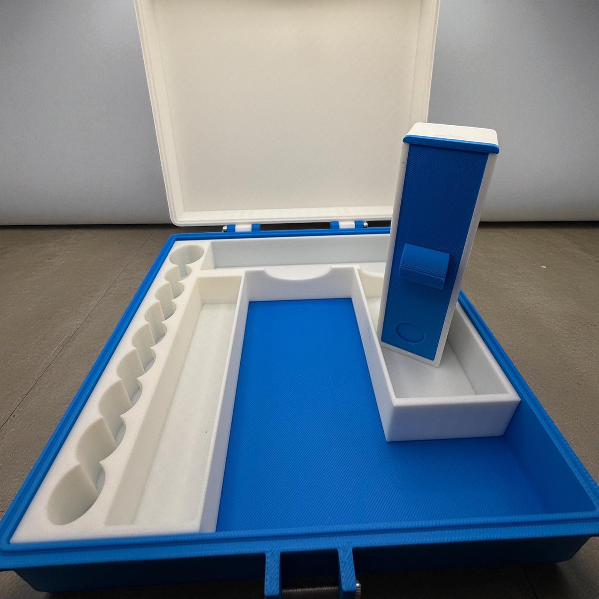 Peptide vial case storage, syringe holder   with pill box organizer case, vials organizer for 3ml, 5ml & 10ml vial glp1 insulin tesamorelin