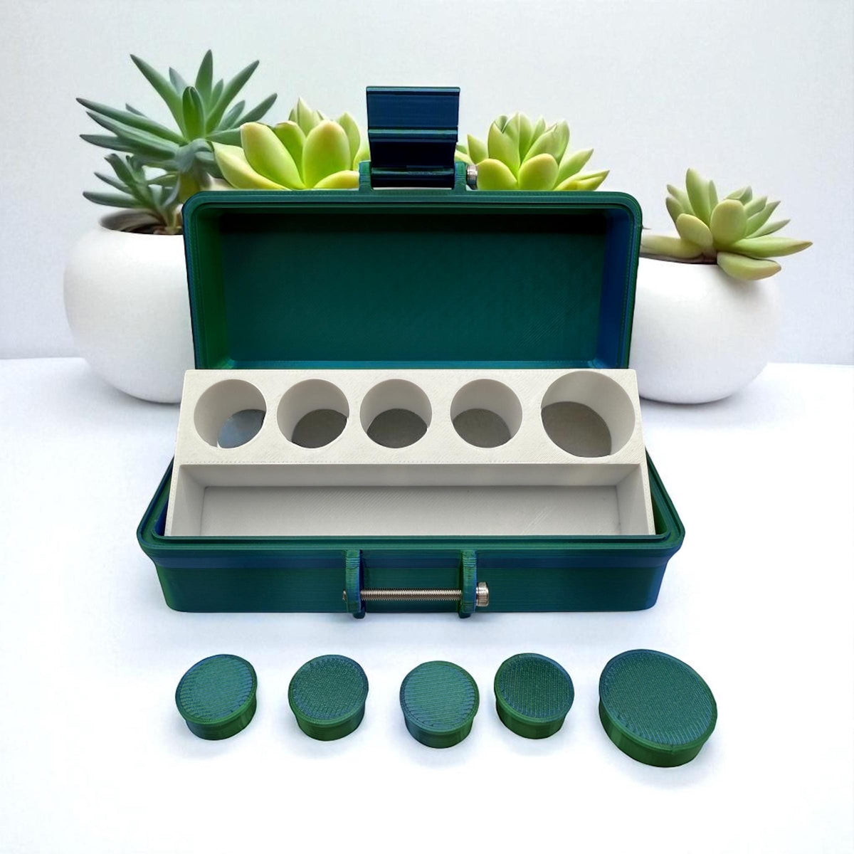 Peptide case Storage Box Vial Holder free vials caps included