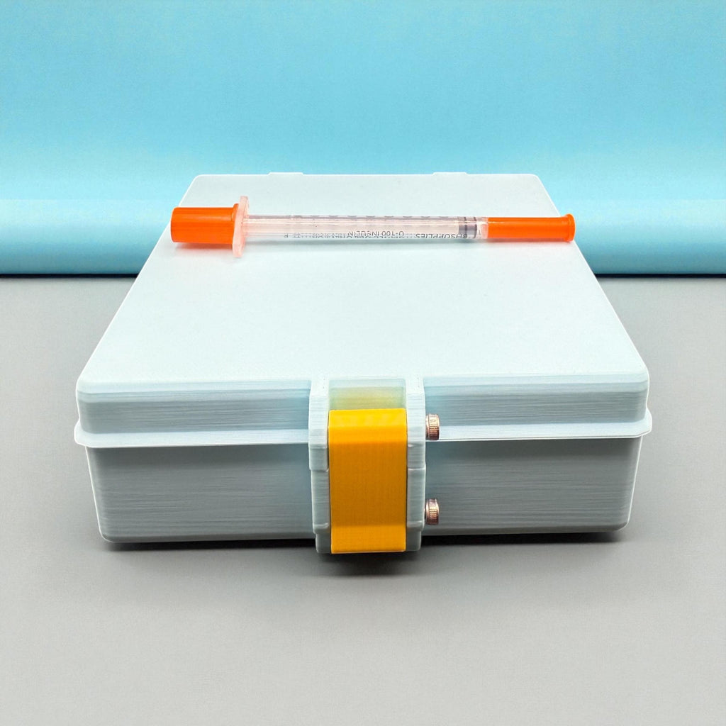 Peptide storage vial storage case, vials organizer for 3ml and 5ml and 10 ml vials like glp1 glow tesamorelin, lipoc or reta