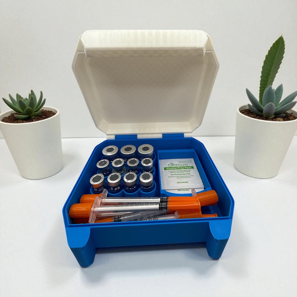 Snaplock vial syringes  case, vials organizer for 3ml and 5ml vials like glp1 glow  tesamorelin reta tizepatide botox