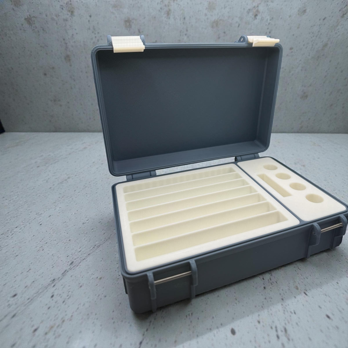 Peptide case Storage Box Vial Holder, syringe holder for 3ml vials and insulin syringe