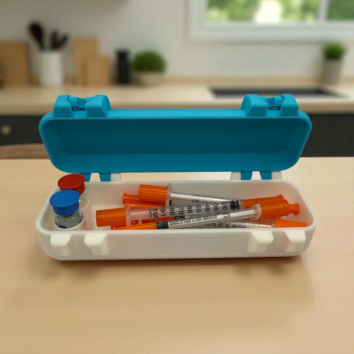 Peptide case storage for 3ml vials tirzepatide and retatrutide organization case with syringes
