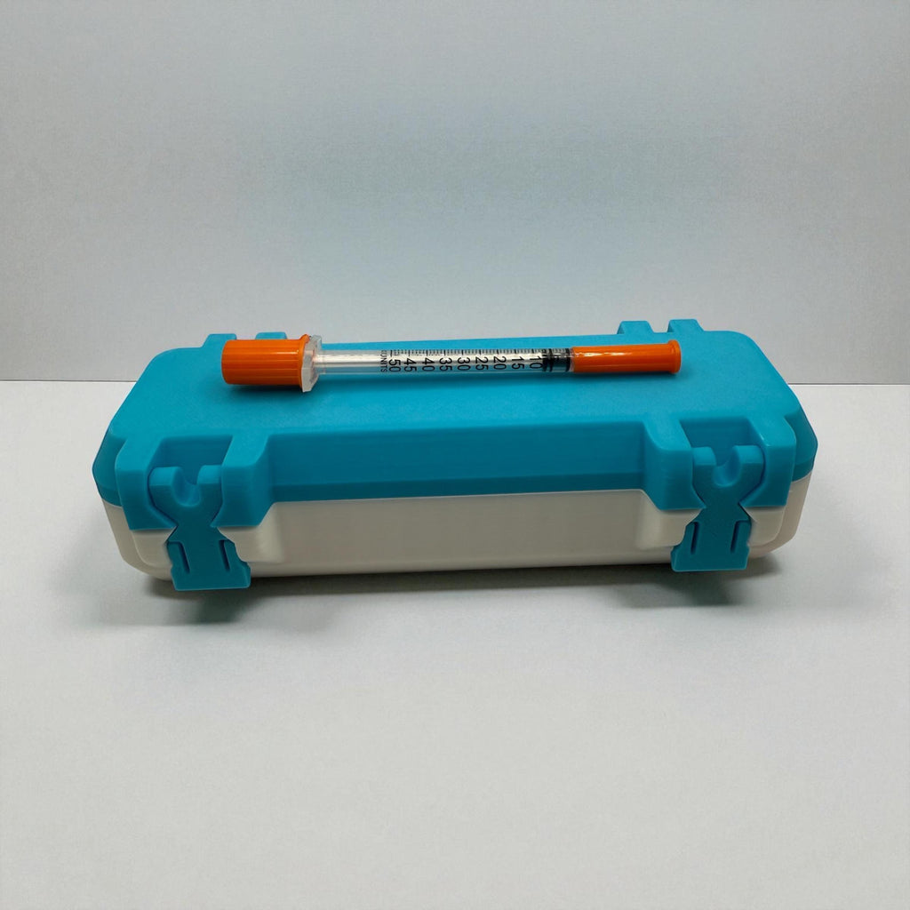 Peptide case storage for 3ml vials tirzepatide and retatrutide organization case with syringes