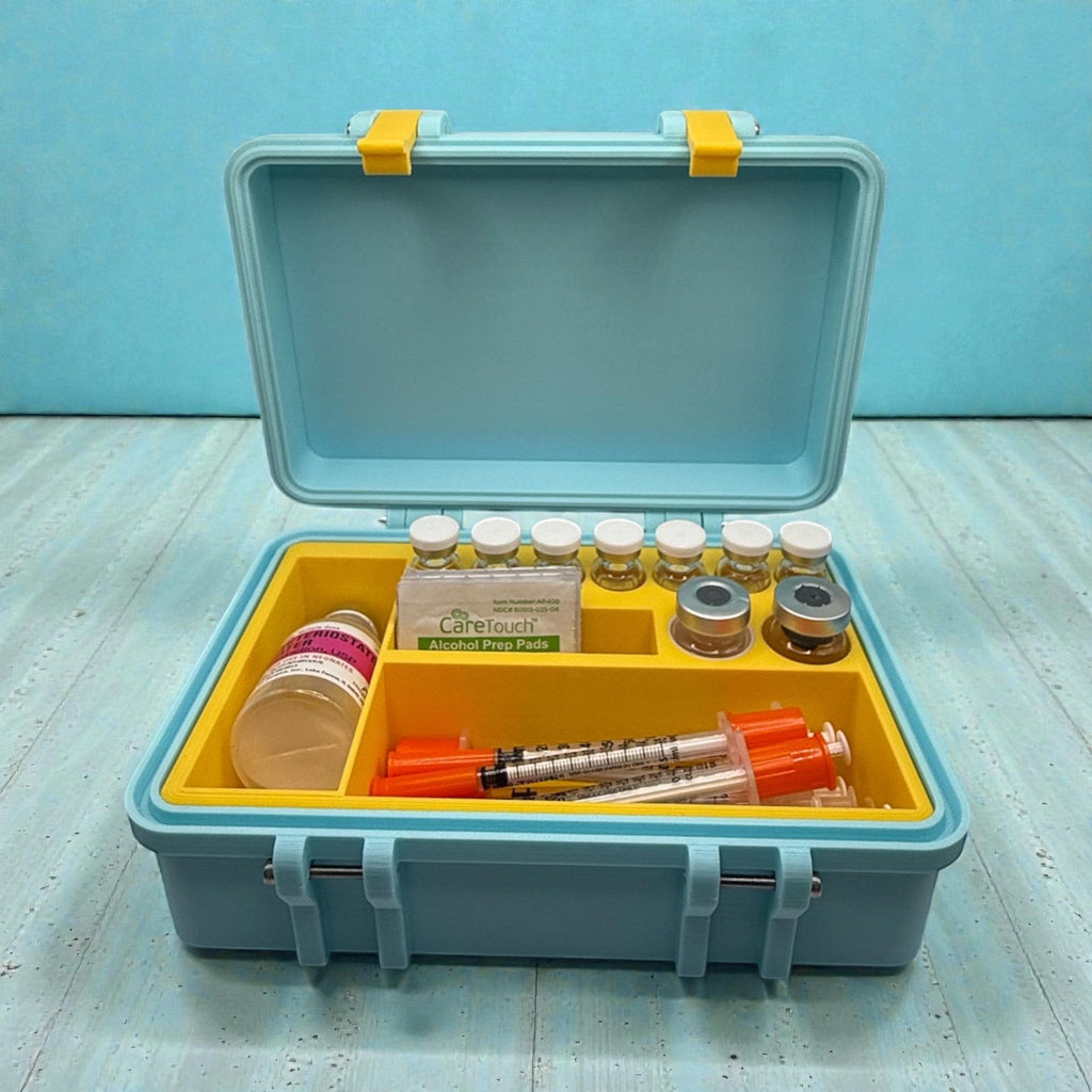 Peptide Vial Storage, Syringe Holder, Case Organizer