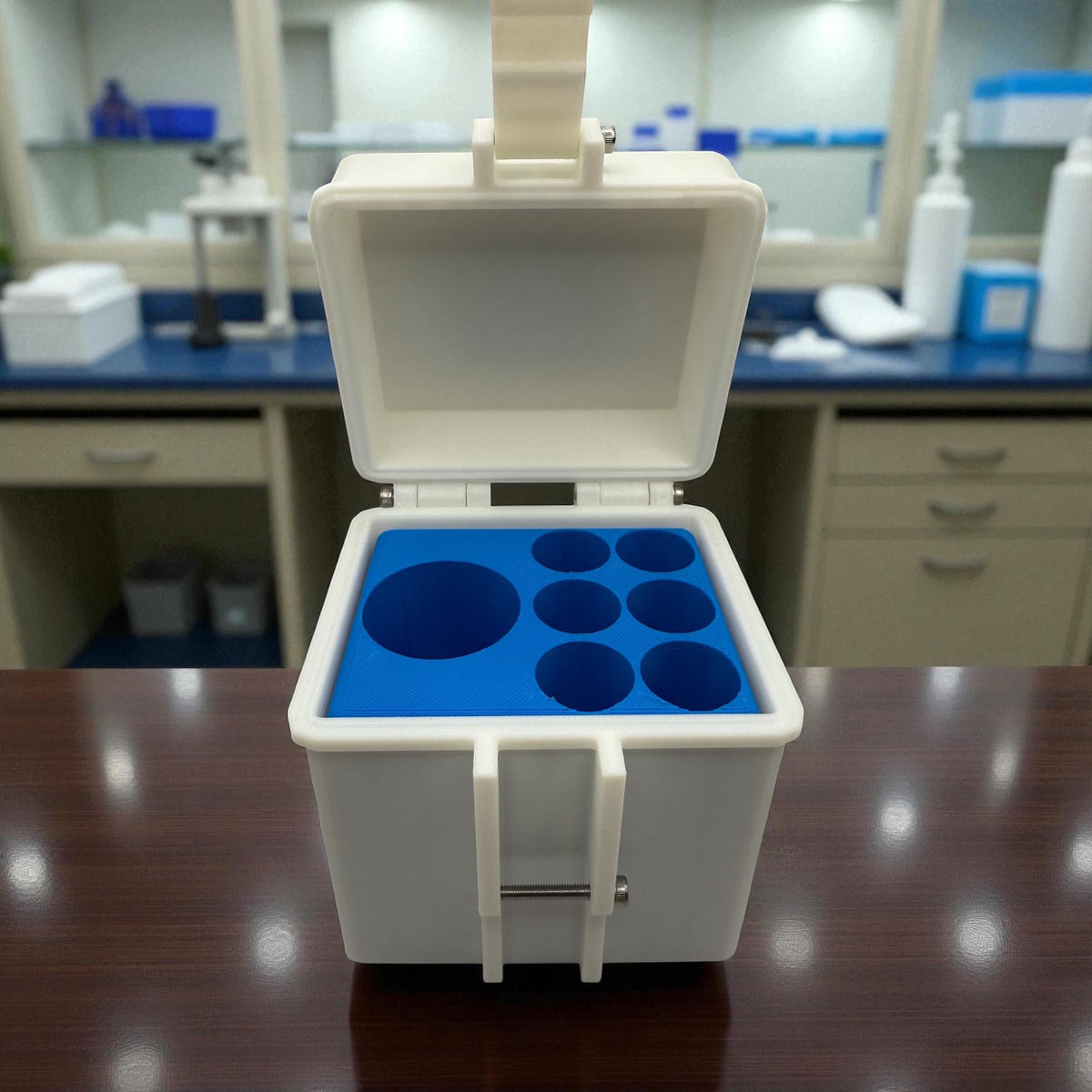 Peptide case Storage Box Holder For 6x 3ml vials + 1 × 30ml