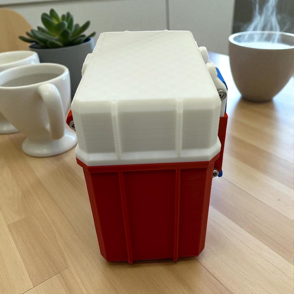 Custom vial storage case – holds 4 × 3ml vials + 1 × 30ml hospira bacteriostatic water | secure peptide  reta glp1 tesamorelin tirzetapide