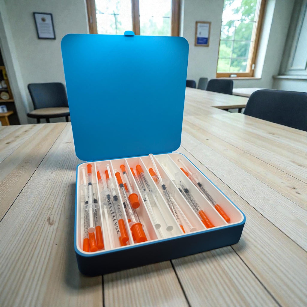 Syringe Storage Case  Large Capacity Pre Filled Syringe Organizer Weekly Injection Organizer  Medical Supply Case Reusable Storage Box