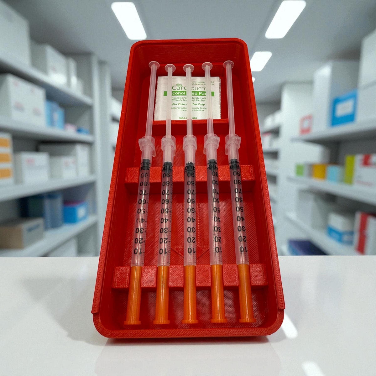 Syringe Storage Case Preloaded| Insulin, Peptides, Travel Organizer Prefilled