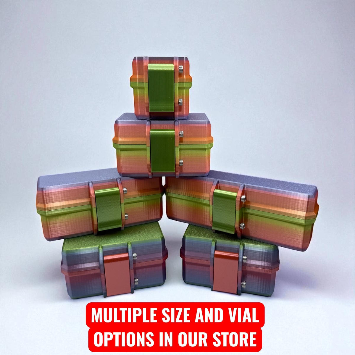 Peptide case Storage Box Vial Holder 5ml and 3ml secure travel organizer