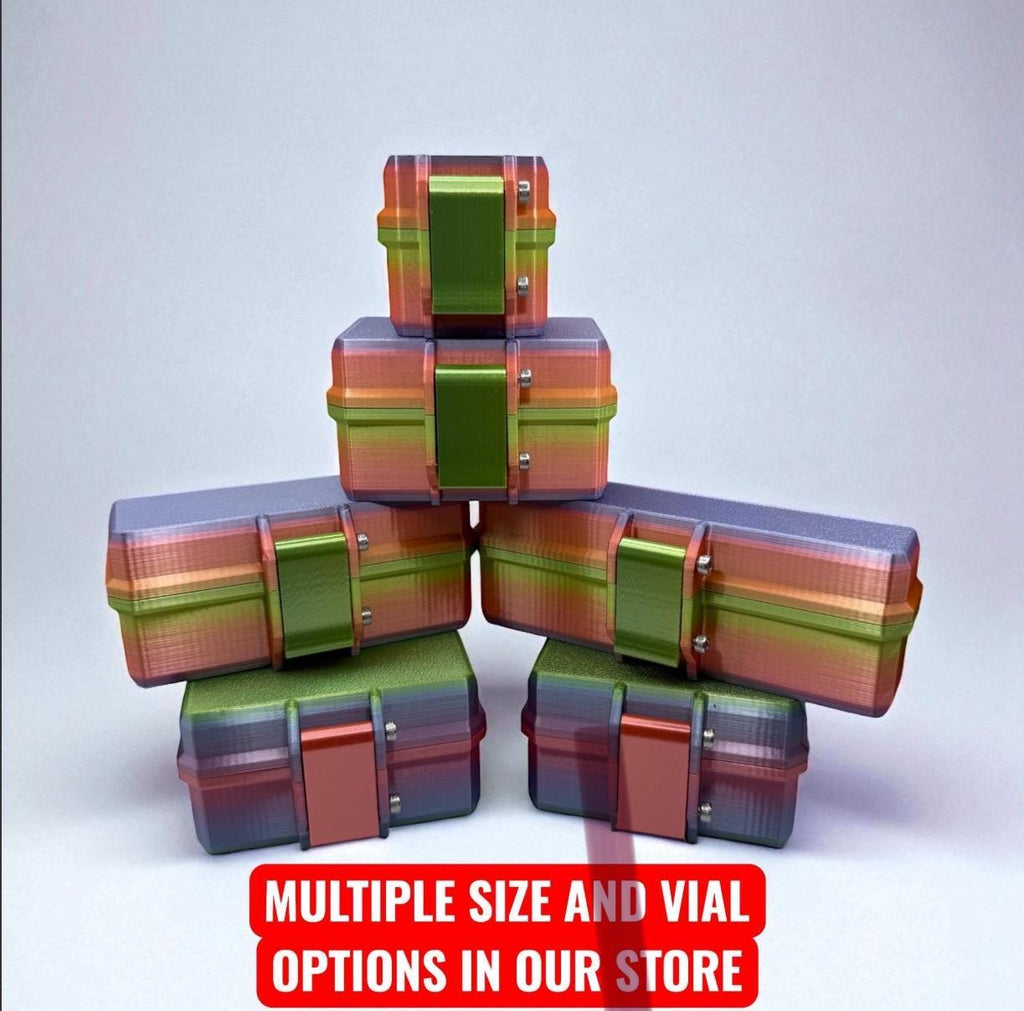 3ml vial storage case: slim travel organizer