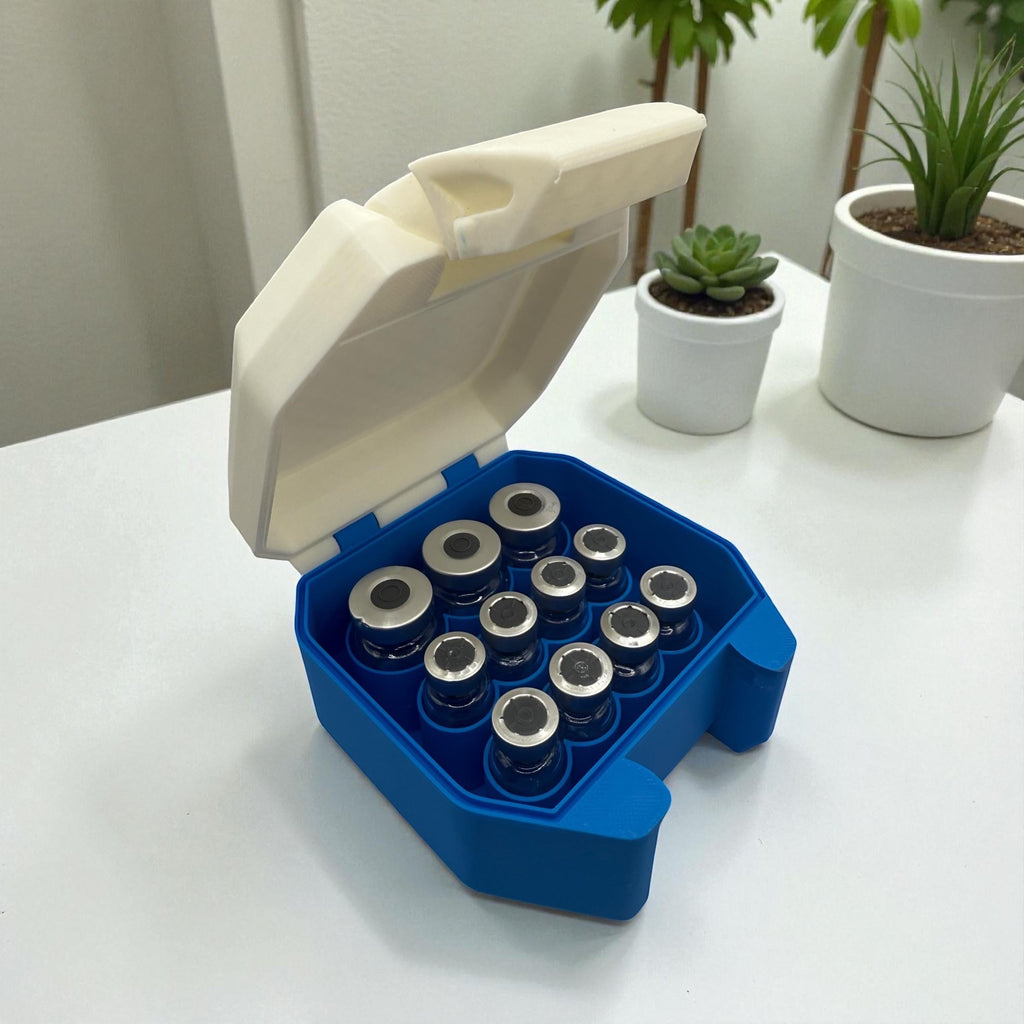 Peptide case Storage Box For Travel 3ml and 5ml vials