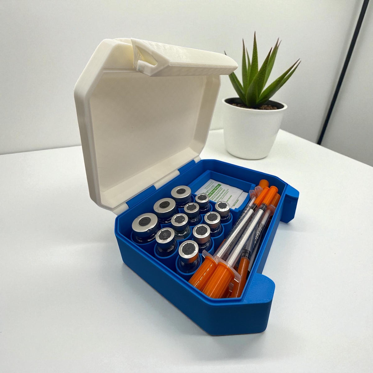 Snaplock vial syringes  case, vials organizer for 3ml and 5ml vials like glp1 glow  tesamorelin reta tizepatide botox