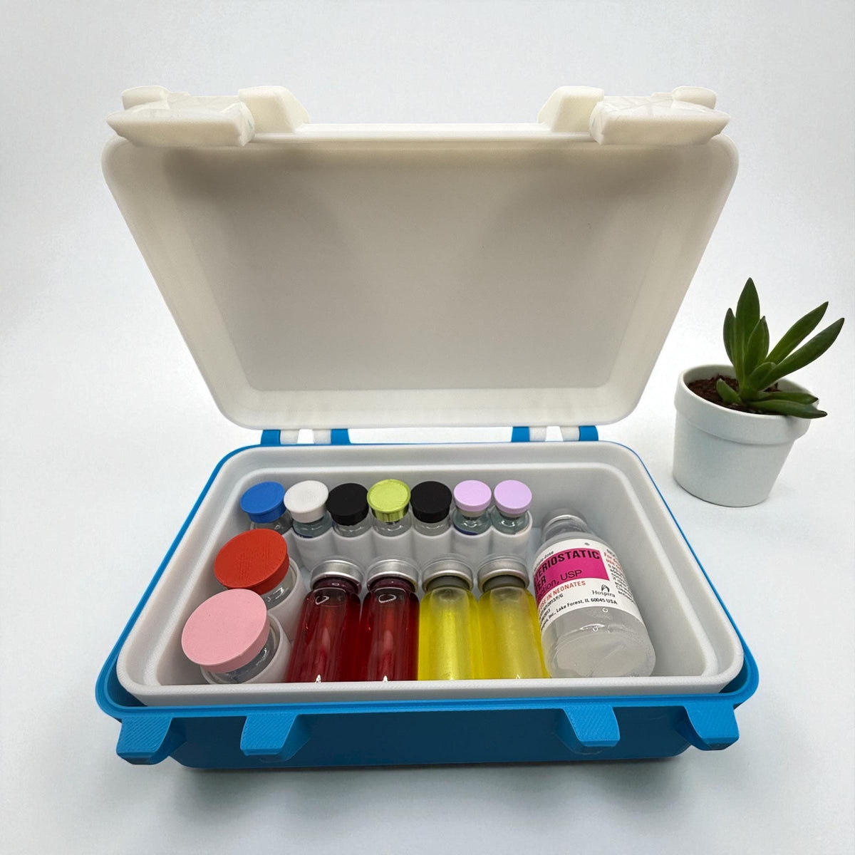 Peptide case storage,  syringes & alcohol pads organizer case for peptides, insulin, trt, botox lipoc, lemon bottle or injectables