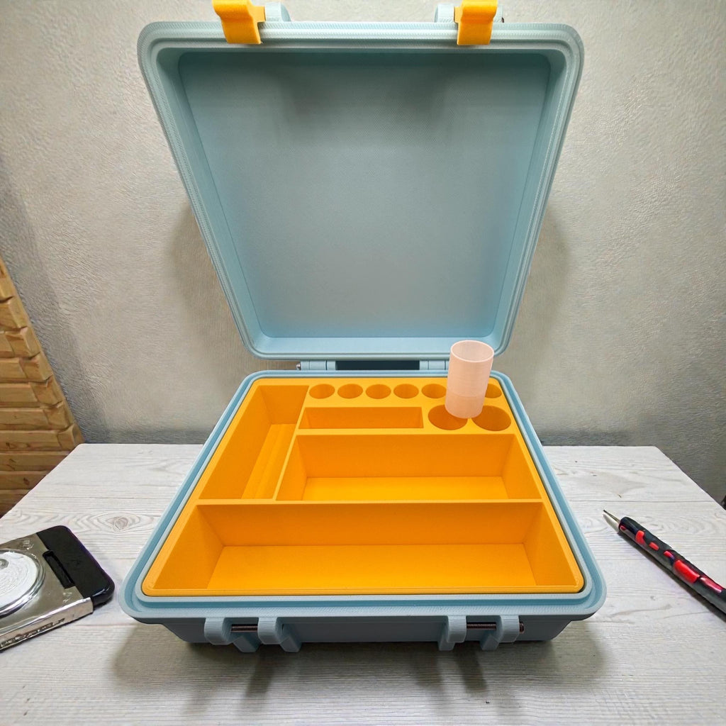 Peptide vial case storage, syringe holder and  vials organizer for 3ml, 5ml and 10ml vials like glp1 glow tesamorelin