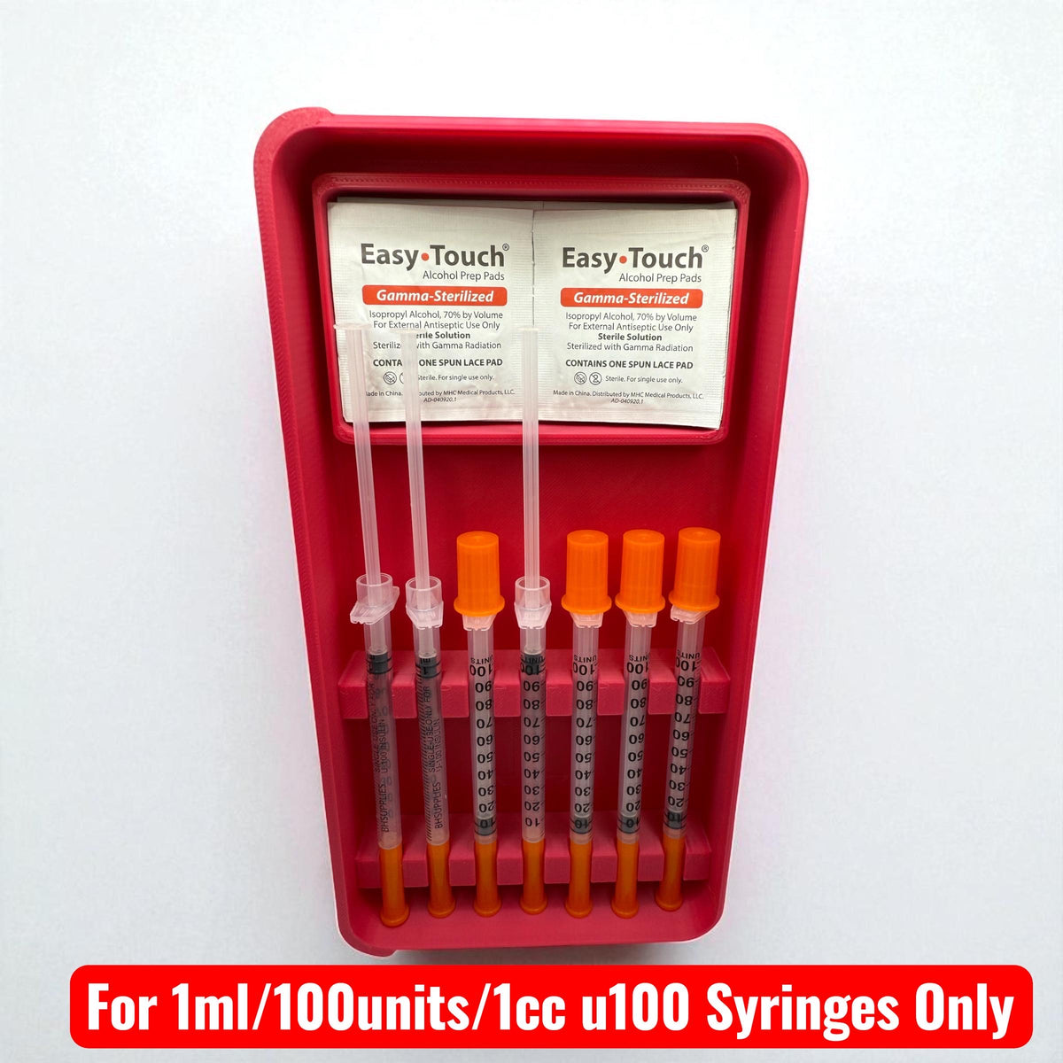 Syringe Storage Case Preloaded| Insulin, Peptides, Travel Organizer Prefilled