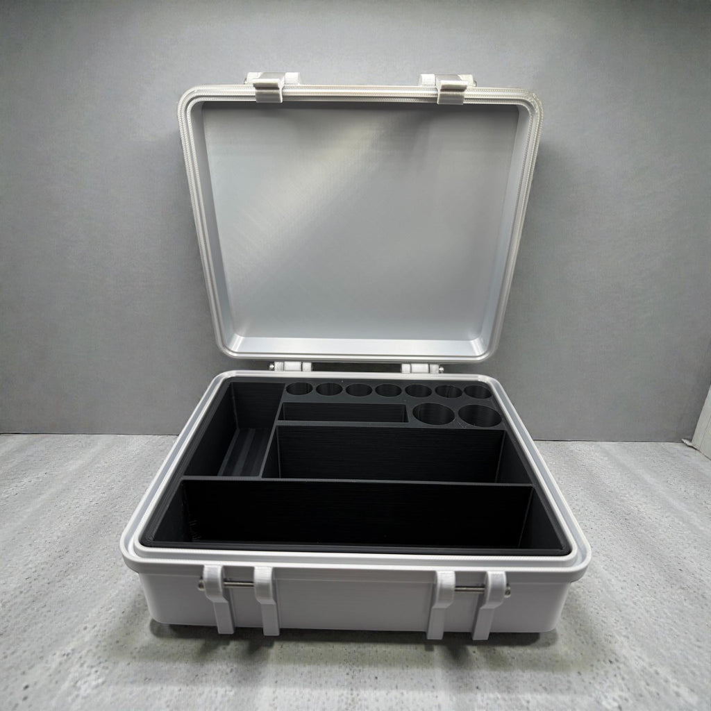 Peptide vial case storage, syringe holder and  vials organizer for 3ml, 5ml and 10ml vials like glp1 glow tesamorelin