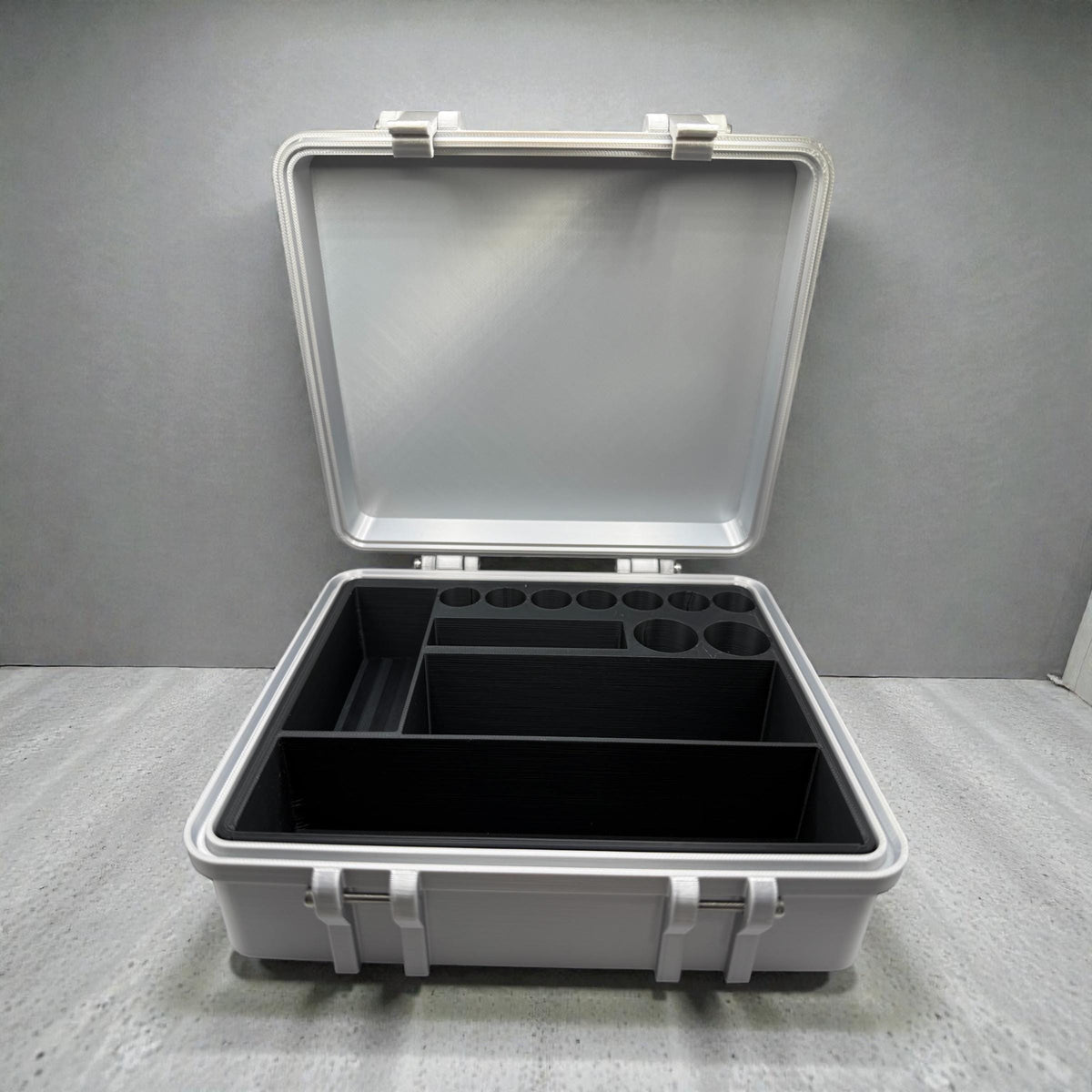 Peptide vial case storage, syringe holder and  vials organizer for 3ml, 5ml and 10ml vials like glp1 glow tesamorelin