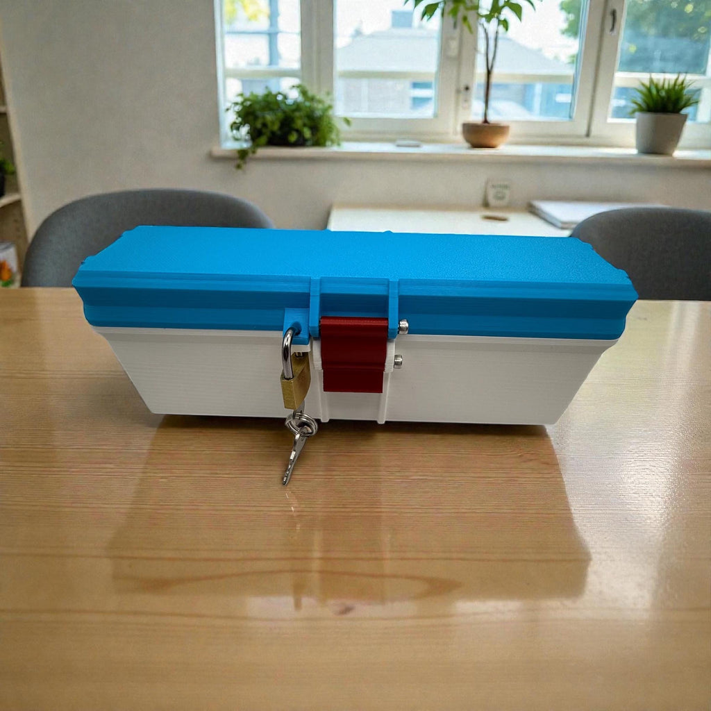 Peptide vial storage  travel case  for 3ml vial  with lock, discreet & durable storage box for syringes, alcohol pads