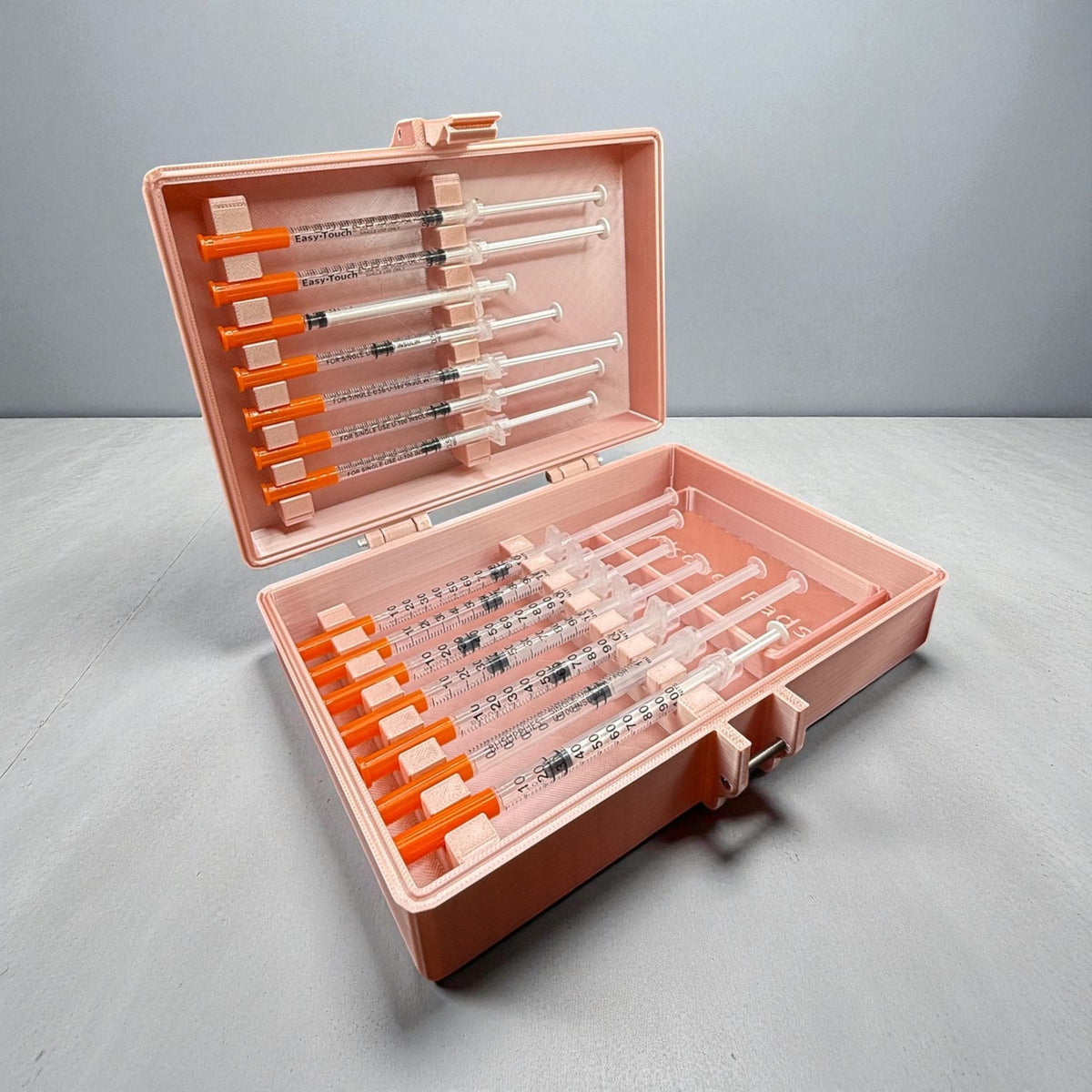 Syringe  holder storage case  holds 14 syringes for botox, filler, trt insulin & peptides syringe holder great for doctors and estheticia