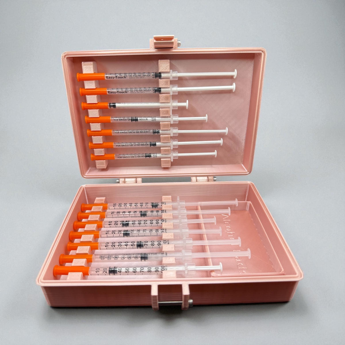 Syringe  holder storage case  holds 14 syringes for botox, filler, trt insulin & peptides syringe holder great for doctors and estheticia