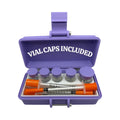 Peptides travel case slim and portable organizer free vials caps included