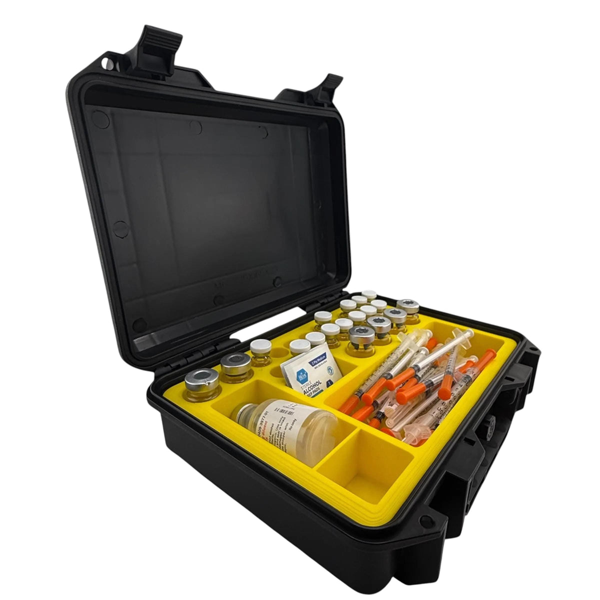 Peptide  Vial Storage Case And Syringer holder For 3ml 5ml & 10ml Vials VAULTFORGE24 TRT HRT Insulin