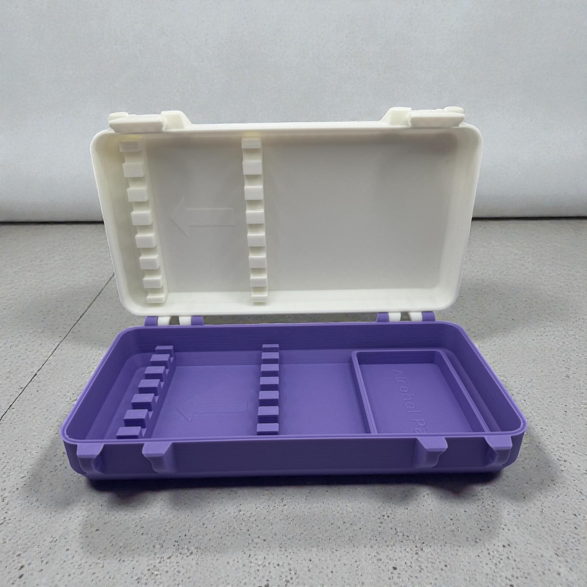 Syringe case for  1ml/1cc syringes | storage box for new or preloaded syringes, alcohol pads perfect for trt peptides insulin