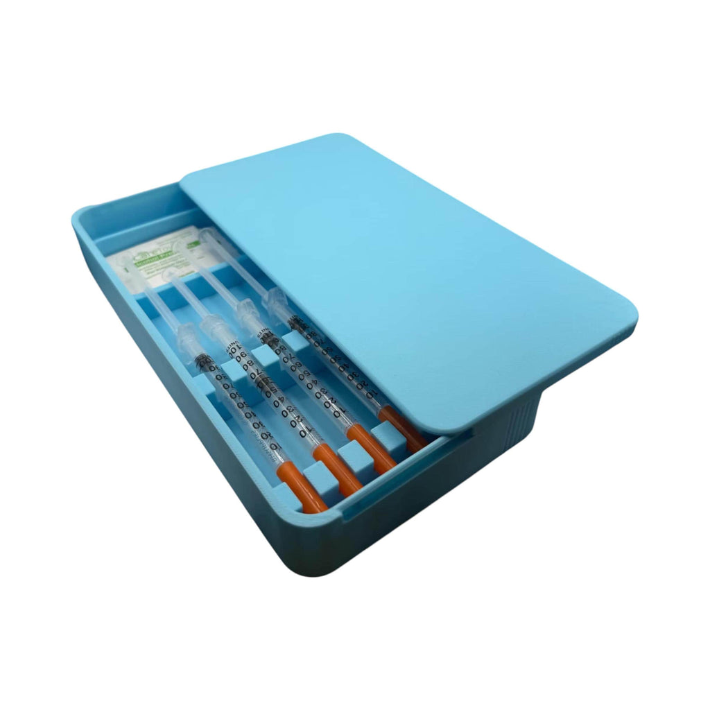 Syringe Holder Case | Storage Box for New or Preloaded Syringes, Botox, Filler, TRT Insulin & Peptides Syringe Holder.