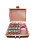 Peptides  case storage rose gold  vials organizer for 3ml and 5ml and 10 ml vials like glp1 glow tesamorelin, lipoc or reta