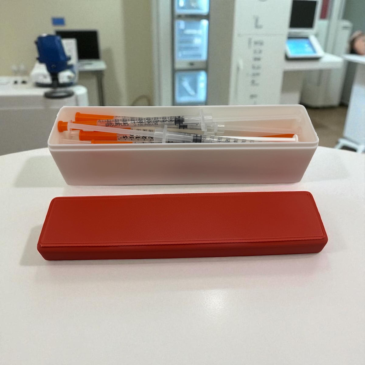 Syringe storage case – holds up to 10 preloaded syringes