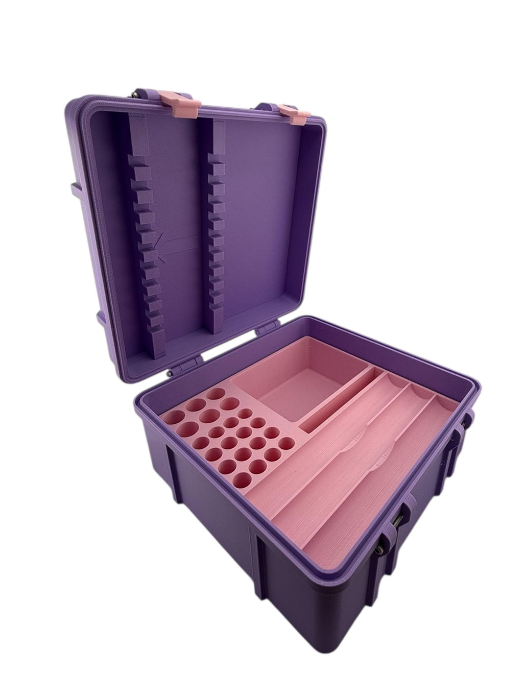 Peptide Pen Injector Case Storage | 3 Pen Organizer with Syringe Lid Holder, Vial Holder and accesories space
