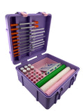 Peptide Pen Injector Case Storage | 3 Pen Organizer with Syringe Lid Holder, Vial Holder and accesories space