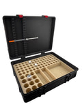 Large capacity peptide storage case – multi-vial organizer with syringe lid holder