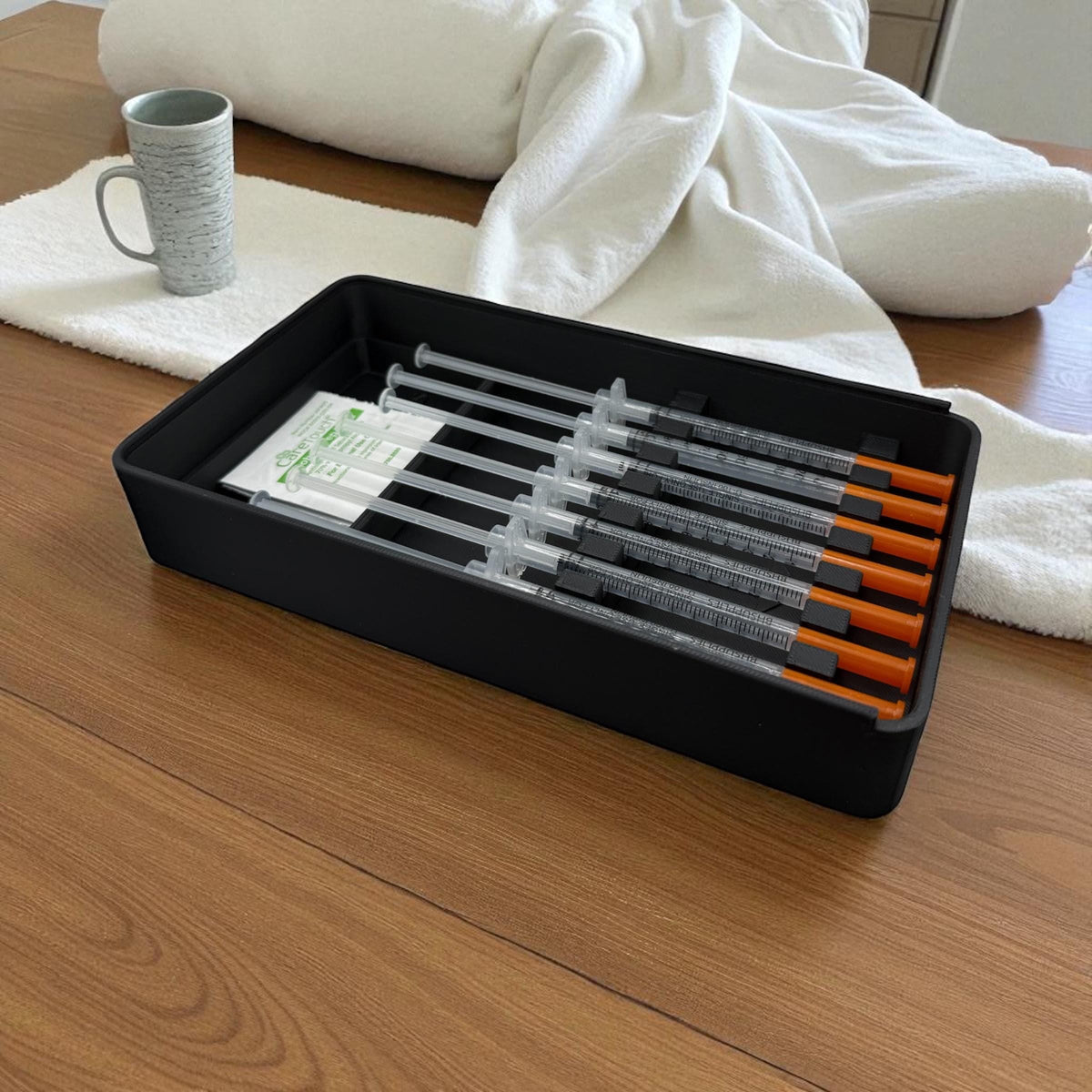 Syringe Storage Case Preloaded| Insulin, Peptides, Travel Organizer Prefilled