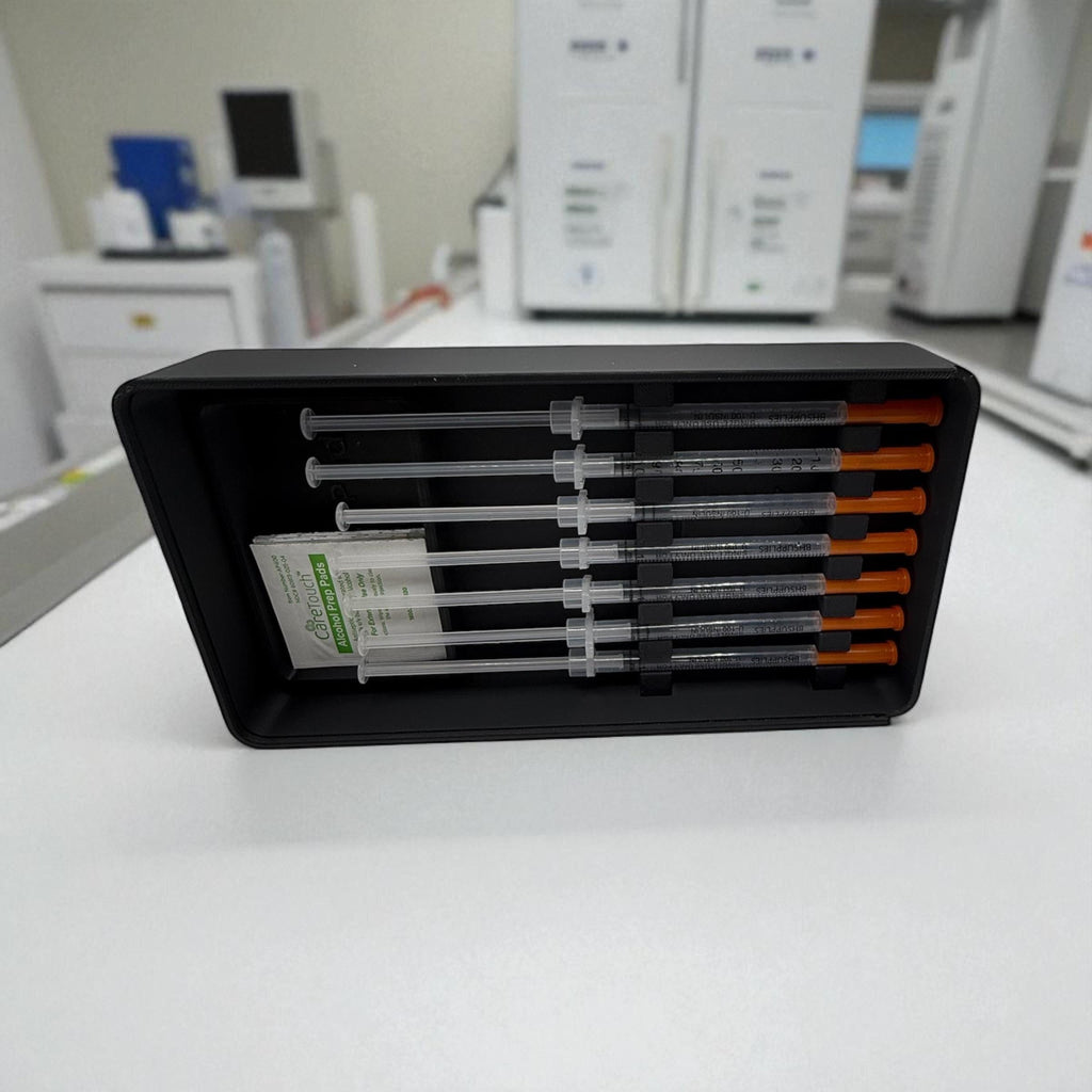 Syringe Storage Case Preloaded| Insulin, Peptides, Travel Organizer Prefilled