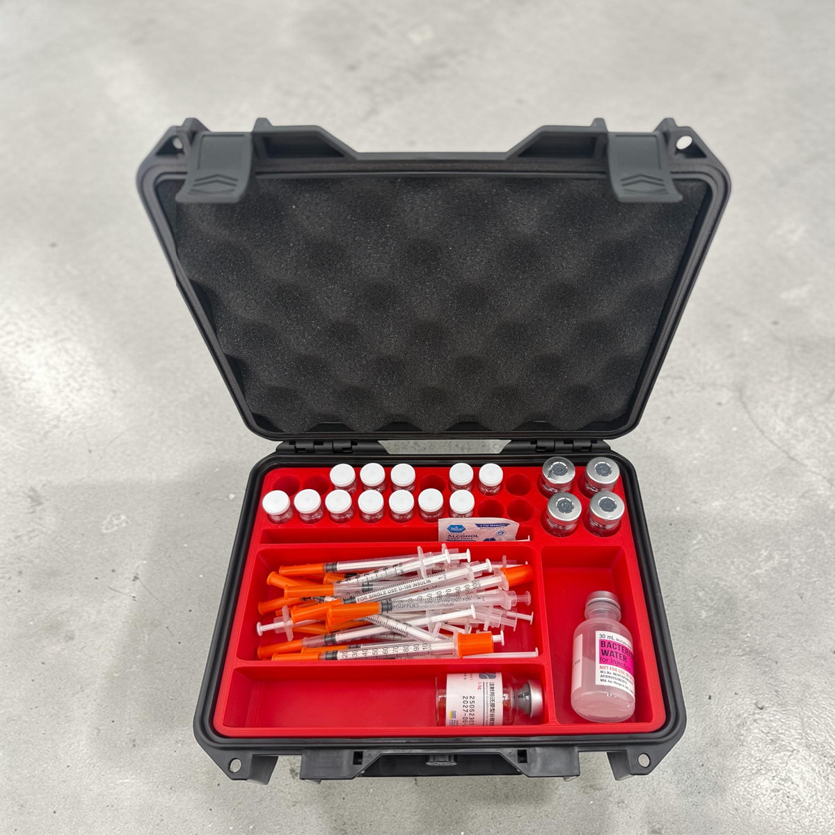 Peptide  Vial Storage Case And Syringer holder For 3ml & 10ml Vials VAULTFORGE22 TRT HRT Insulin
